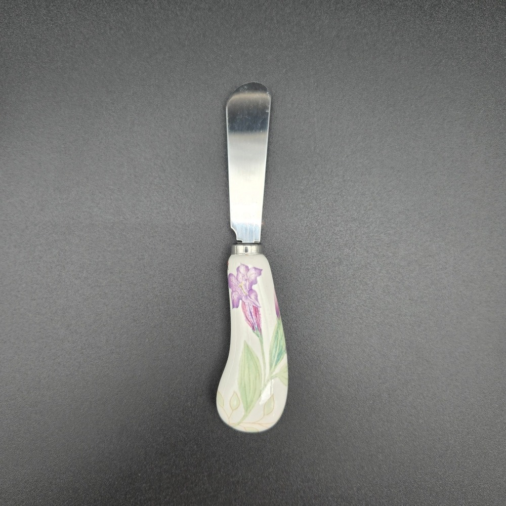 Lenox Butterfly Meadow Single Cheese‎ Spreader Floral Ladybug Cottagecore